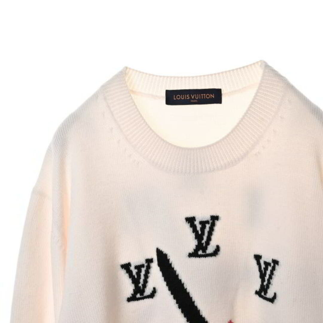 LOUIS VUITTON - LOUIS VUITTON クロックインタルシア ウール ニットの