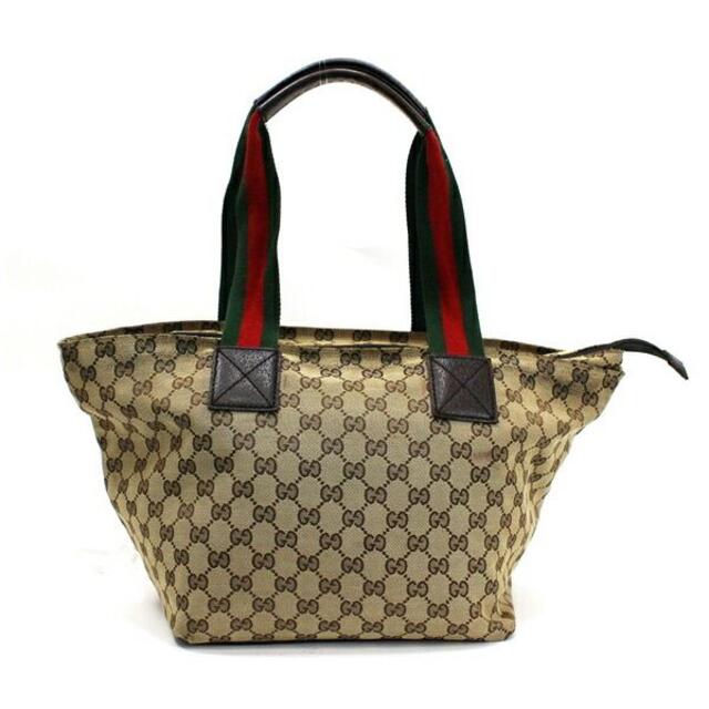 Gucci - グッチ GGキャンバス シェリーライン トートバッグ 肩掛けの