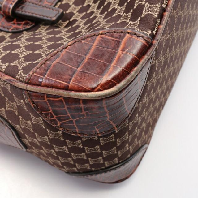 celine - ブギーバッグ マカダム ハンドバッグ キャンバス レザー