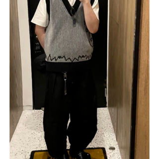 namacheko 21ss krokus knit vest ニットベスト の通販|ラクマ