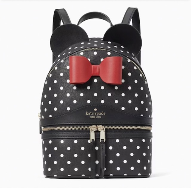 kate spade new york(ケイトスペードニューヨーク)の新品タグ付きKate spade×Disneyミニーちゃんドームバックパック レディースのバッグ(リュック/バックパック)の商品写真