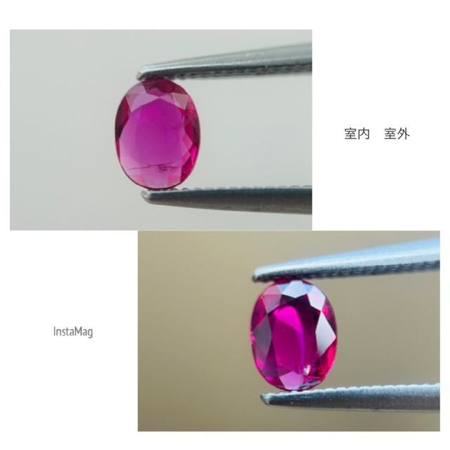 (R0428-7)『モゴック産スライスカット』天然ルビー　0.322ct 4