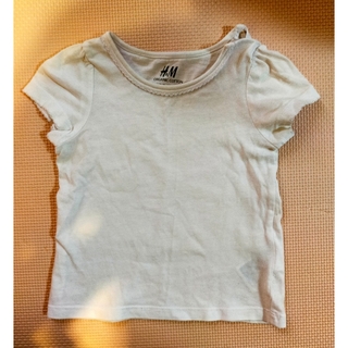 エイチアンドエム(H&M)の【H&M】白　Tシャツ　オーガニックコットン(Ｔシャツ)