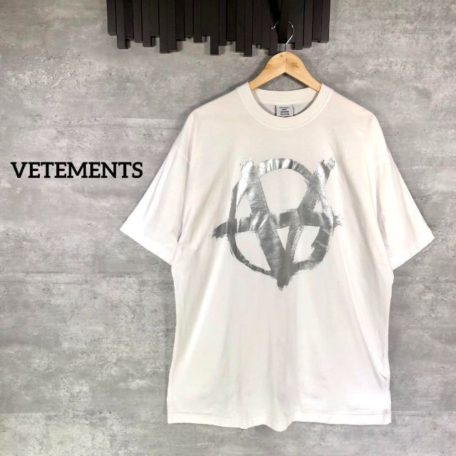 『VETEMENTS』ヴェトモン (S)21AWロゴTシャツ / オーバーサイズ