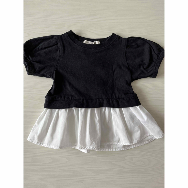 レイヤード風トップス 90 キッズ/ベビー/マタニティのキッズ服女の子用(90cm~)(Tシャツ/カットソー)の商品写真