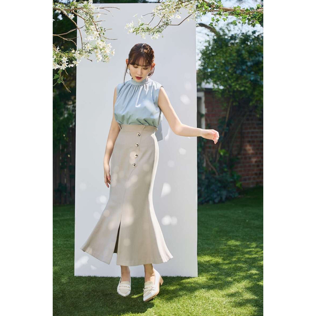 【新品】Herlipto Mermaid Panel Midi Skirt98裾まわり