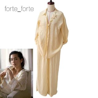 【極美品】中村アン着用 forte_forte シルク セット アンサンブル