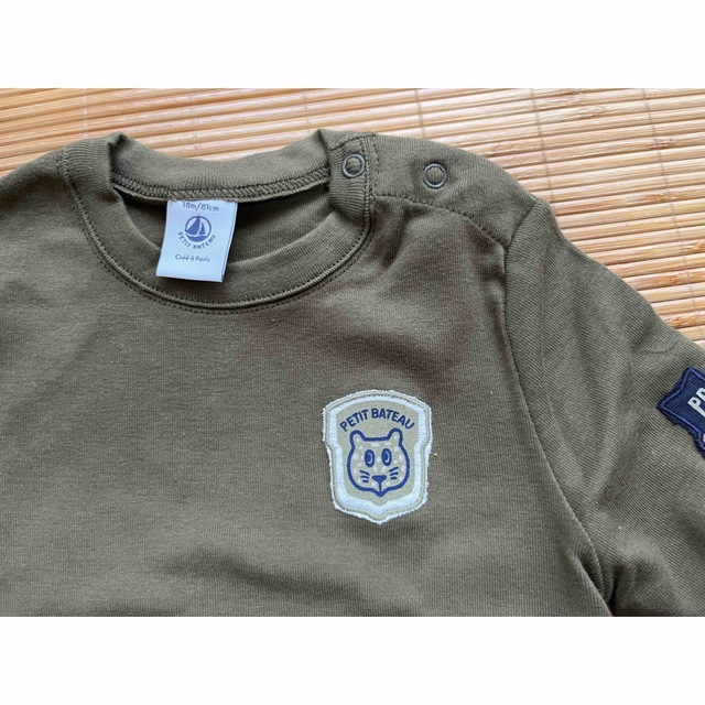 PETIT BATEAU(プチバトー)のプチバトー　長袖Tシャツ　未使用　81センチ キッズ/ベビー/マタニティのベビー服(~85cm)(シャツ/カットソー)の商品写真