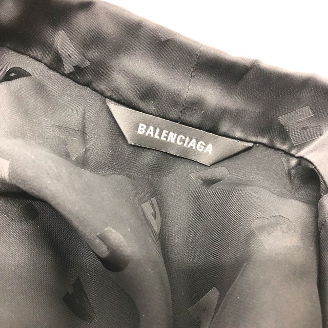 新品 BALENCIAGA キャンペーンロゴ シャツ ブラック レア 38