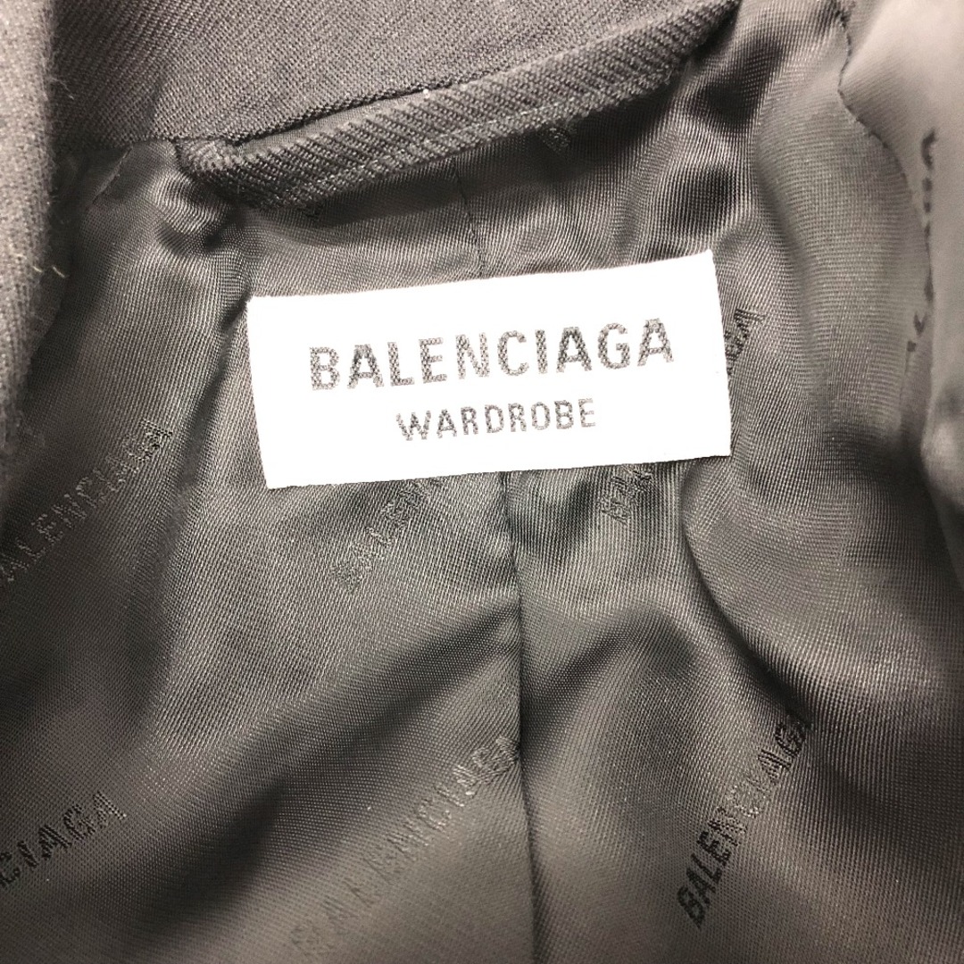 Balenciaga(バレンシアガ)のバレンシアガ BALENCIAGA ブラックベーシックジャケット 571278 シングル アパレル/肩パッド ジャケット コットン ブラック 新品同様 レディースのトップス(パーカー)の商品写真