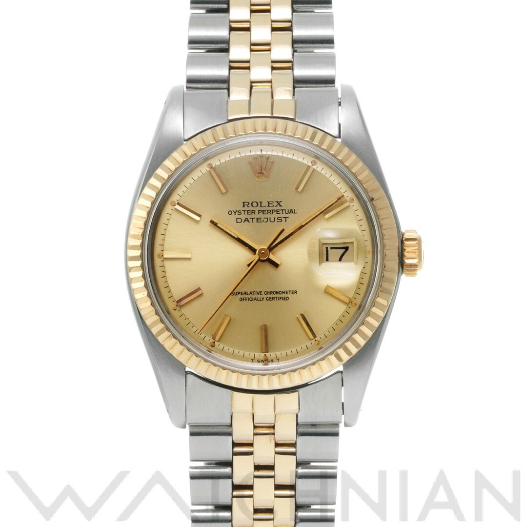 ロレックス ROLEX 1601 39番台(1975年頃製造) シャンパン メンズ 腕時計薄い線傷が見受けられます文字盤