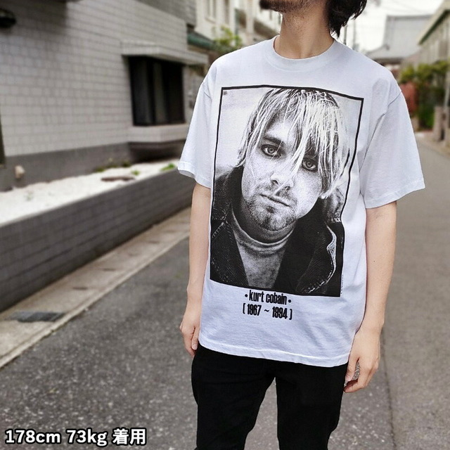 カート・コバーン Tシャツ 半袖 KURT COBAIN 追悼 バンドTシャツ