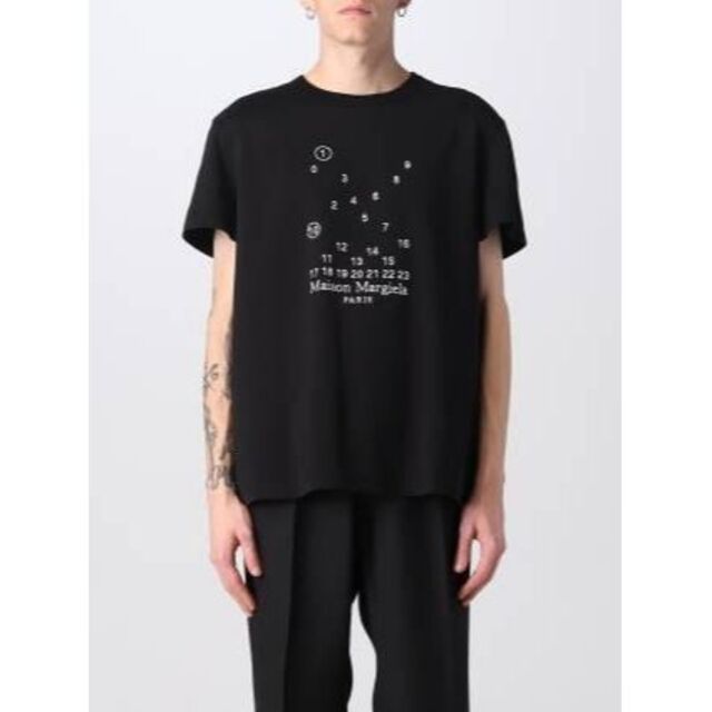 【新品】MAISON MARGIELA マルジェラ 数字刺繍ロゴ Ｔシャツ L