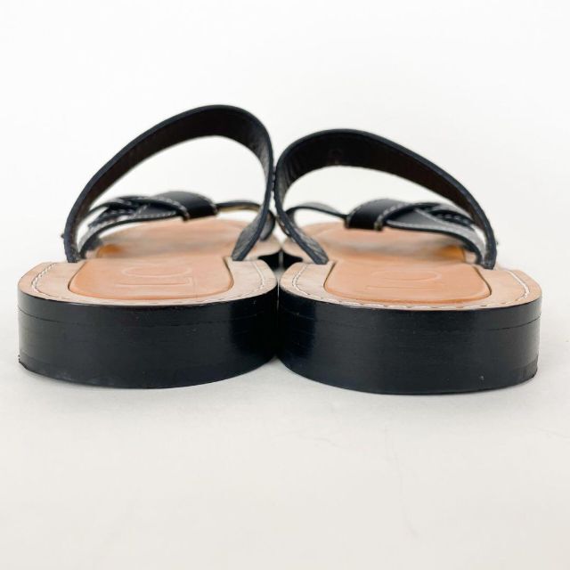 美品✨】 LOEWE ゲートノットフラットサンダル ブラック 37 | www