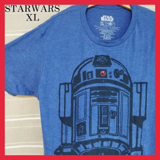 STARWARS スターウォーズ R2D2 ムービーTシャツ XL tシャツ 青(Tシャツ/カットソー(半袖/袖なし))