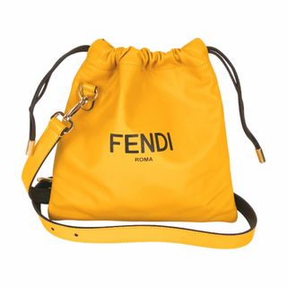 フェンディ(FENDI)のフェンディ FENDI スモールポーチ 7VA510 イエロー レザー レディース ショルダーバッグ(ショルダーバッグ)