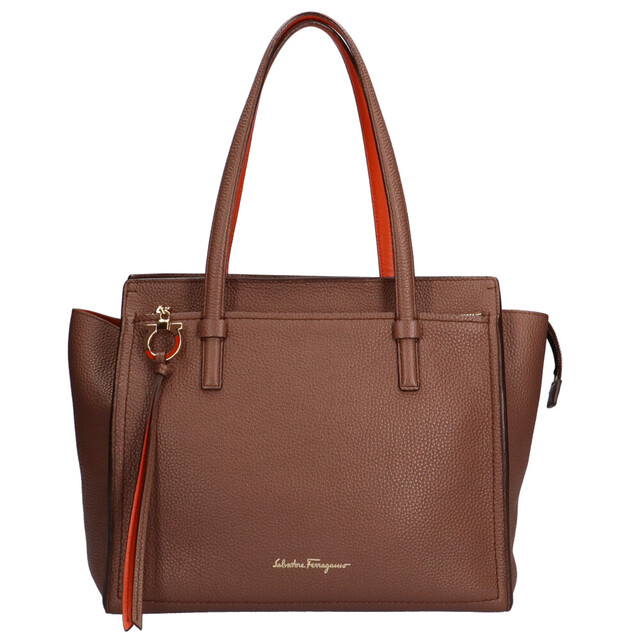 人気が高い Salvatore 中古 カーフ トートバッグ Ferragamo Salvatore