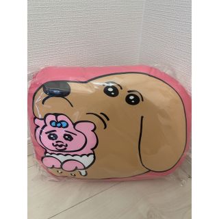 おぱんちゅうさぎ展限定品/ダイカットクッション　いぬ(キャラクターグッズ)