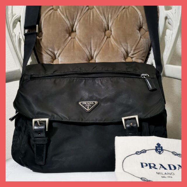 PRADA - 【正規品】プラダPRADA 斜めがけショルダーバッグ 白タグあり
