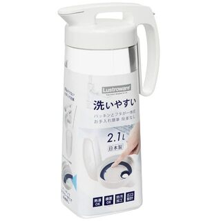 【新着商品】岩崎工業 冷水筒 2.1L シームレスピッチャー K-1286 W (食器)
