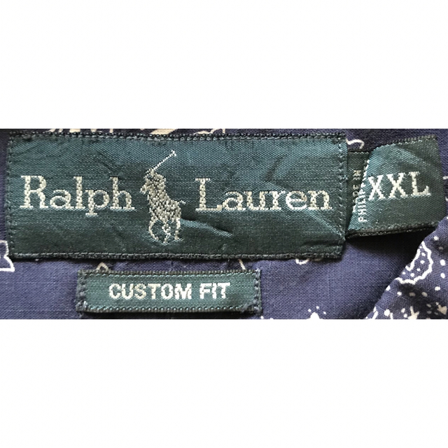 Ralph Lauren(ラルフローレン)の最高のペイズリー柄 稀少XXL ラルフローレン 半袖 ボタンダウンシャツ メンズのトップス(シャツ)の商品写真