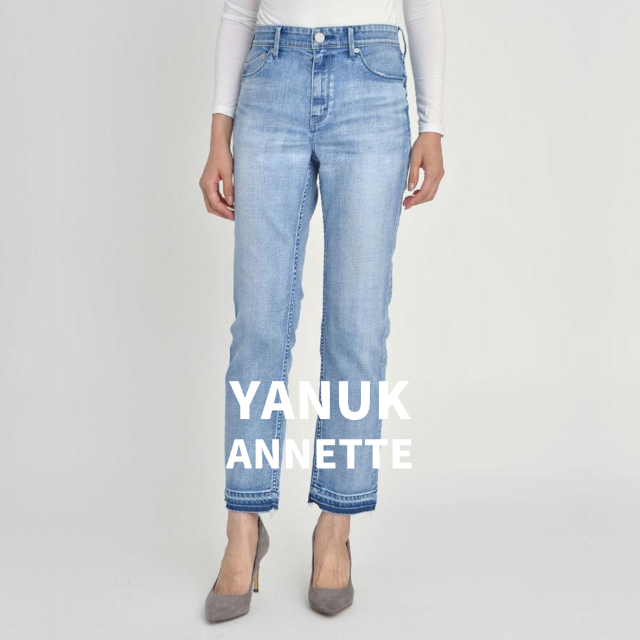 新品✨ヤヌーク ANNETTE アネット ストレートデニム ジーンズ W24 非常
