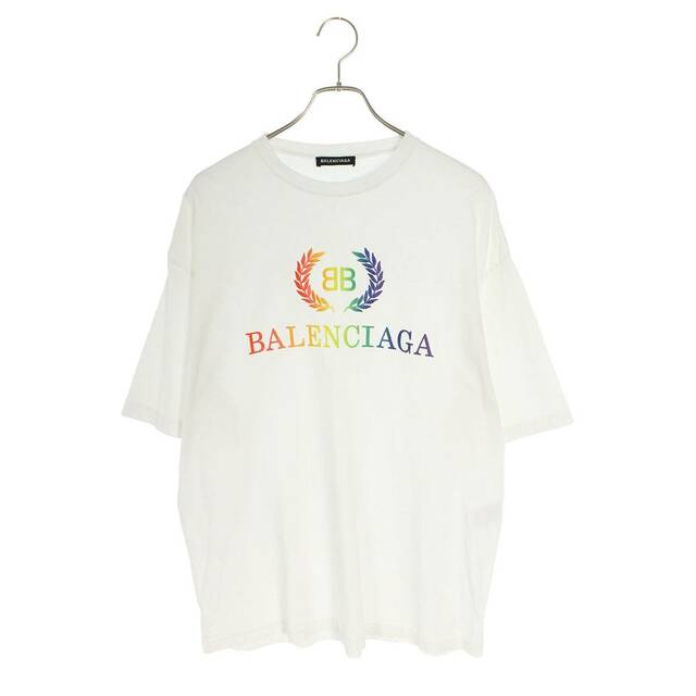 バレンシアガ 570805 TEV53 BBロゴプリントTシャツ メンズ S | www