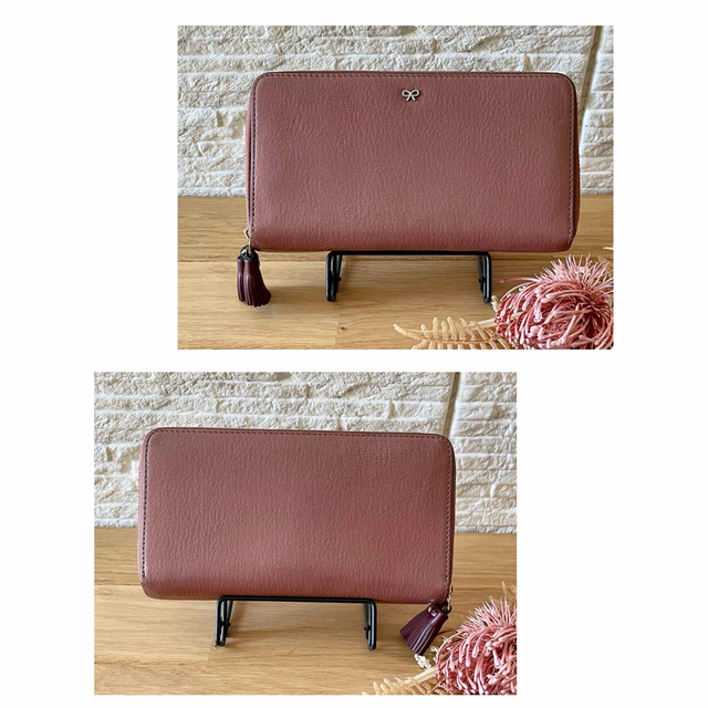 割引特売 【美品】ANYA HINDMARCH 長財布 ダブルラウンドジップ財布 ファッション小物 ANYA HINDMARCH 長財布
