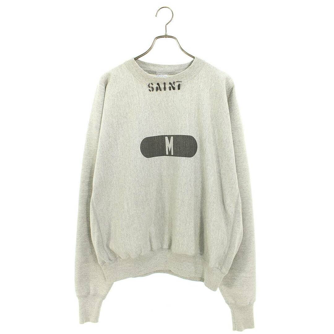 最も信頼できる セントマイケル XL メンズ Mロゴユーズドダメージ加工