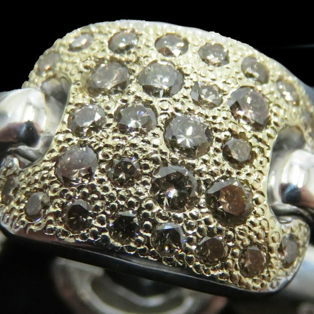 ダイヤモンド 15号 リング 指輪 K18YG イエローゴールド × K18WG ホワイトゴールド  / 64856【中古】【FJ】 レディースのアクセサリー(リング(指輪))の商品写真