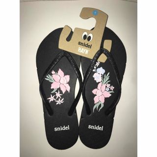 スナイデル(SNIDEL)の[未使用品]SNIDEL HAYNコラボ　ビーチサンダル　M 23.5〜24.5(ビーチサンダル)