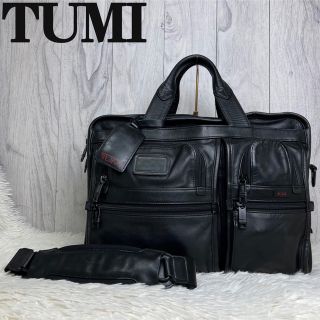 人気♡美品♡TUMI トゥミ オールレザー ショルダーバッグ ブラック