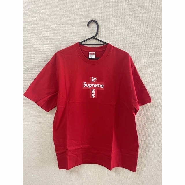 supreme Cross Box Logo Tee Red Mサイズ