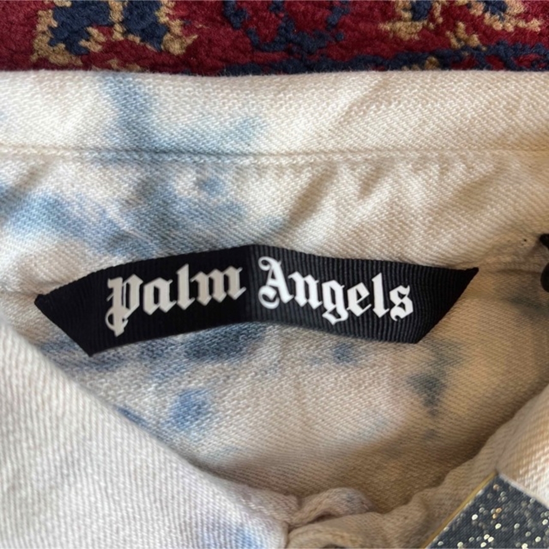 Palm Angels デニムシャツ新品ハンドメイドタイダイ染め