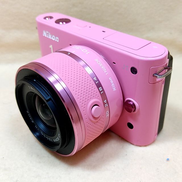 ☆希少☆ミラーレス Nikon 1 J1 ダブルズームキット ピンク 全国宅配