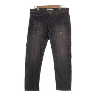 Ron Herman ロンハーマン パンツ DENIM DAMAGED CORDUROY PANT ダメージ加工 コーデュロイ パンツ チャコール系 31