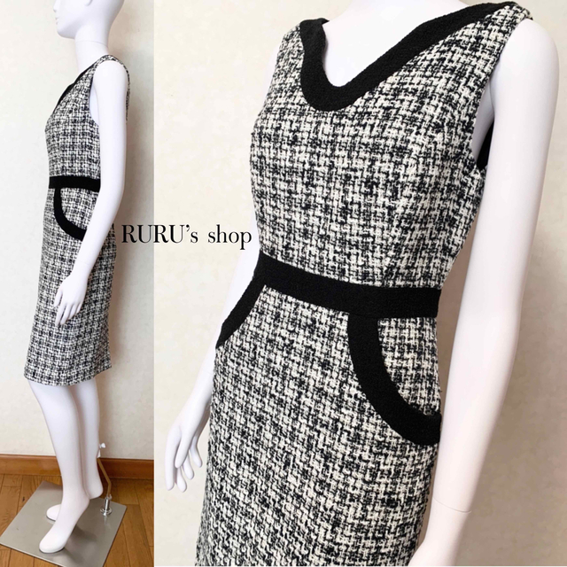 Milly - 新品 milly ミリー ファンシーツイード コンボ ワンピース