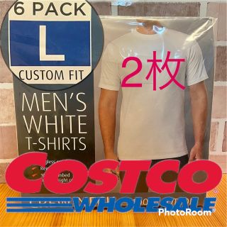 カークランド(KIRKLAND)のコストコカークランド メンズ白Tシャツ L(Tシャツ/カットソー(半袖/袖なし))