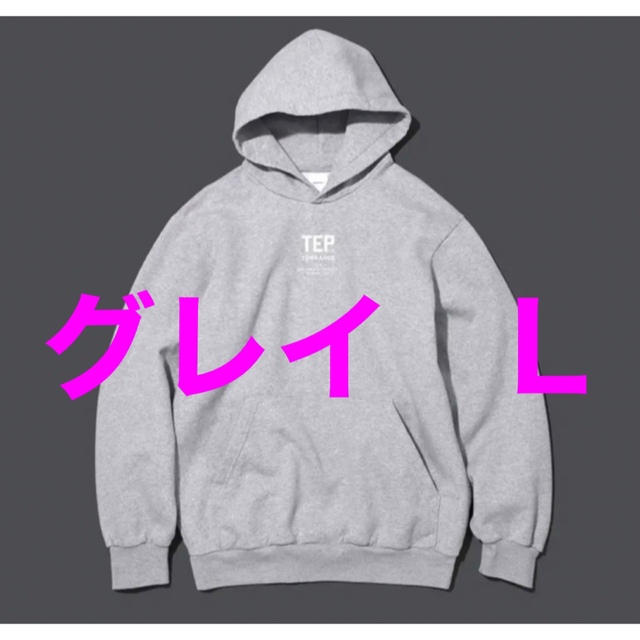 TEP HOODIE(グレイ )エンノイennoy サイズ　Lメンズ