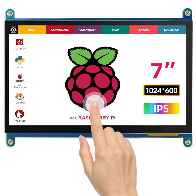 ELECROW 7インチ モバイルモニター Raspberry Pi 用 モバイ