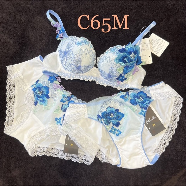 新品】wacoal サルート 42 ブラ ショーツ2枚セット C65M WH 【驚きの
