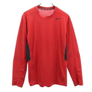 ナイキ(NIKE)のナイキ スポーツ トレーニングウェア M レッド系 NIKE 長袖 Tシャツ メンズ 【中古】  【230428】(その他)