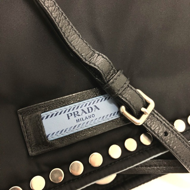 プラダ PRADA エティケット 1BD081 カバン 2WAY ショルダーバッグ ナイロン ブラック