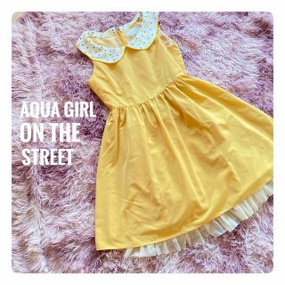 アクアガール(aquagirl)の【Aqua girl ON THE STREET】レモン柄 ワンピース(ひざ丈ワンピース)