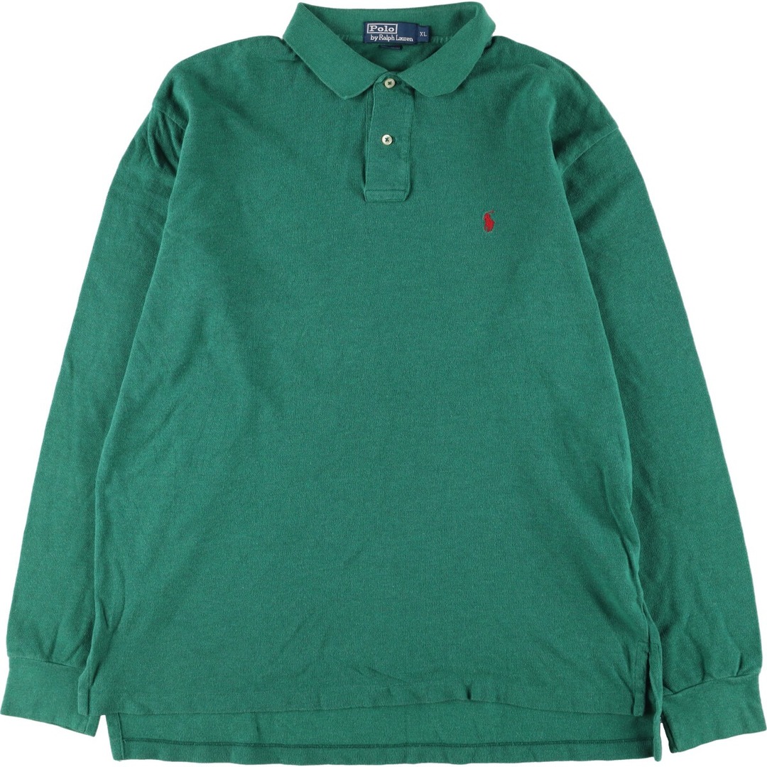 Ralph Lauren(ラルフローレン)の古着 ラルフローレン Ralph Lauren POLO by Ralph Lauren 長袖 ポロシャツ メンズXL /eaa332474 メンズのトップス(ポロシャツ)の商品写真