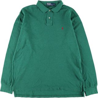 ラルフローレン(Ralph Lauren)の古着 ラルフローレン Ralph Lauren POLO by Ralph Lauren 長袖 ポロシャツ メンズXL /eaa332474(ポロシャツ)