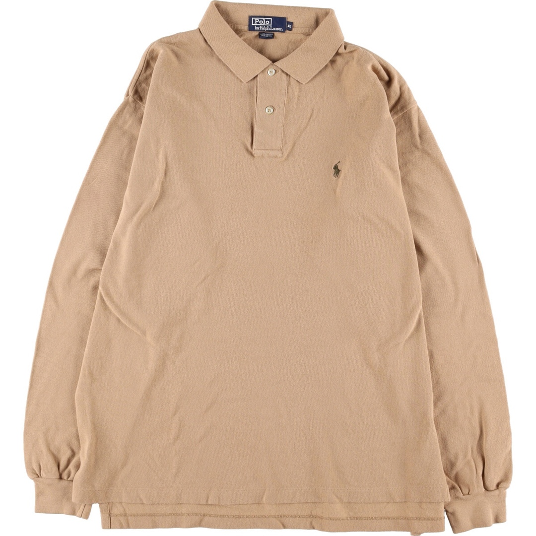 Ralph Lauren(ラルフローレン)の古着 ラルフローレン Ralph Lauren POLO by Ralph Lauren 長袖 ポロシャツ メンズXL /eaa332475 メンズのトップス(ポロシャツ)の商品写真