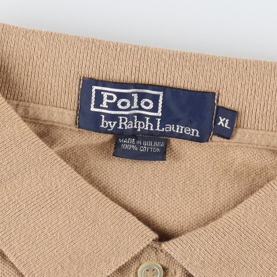 Ralph Lauren(ラルフローレン)の古着 ラルフローレン Ralph Lauren POLO by Ralph Lauren 長袖 ポロシャツ メンズXL /eaa332475 メンズのトップス(ポロシャツ)の商品写真