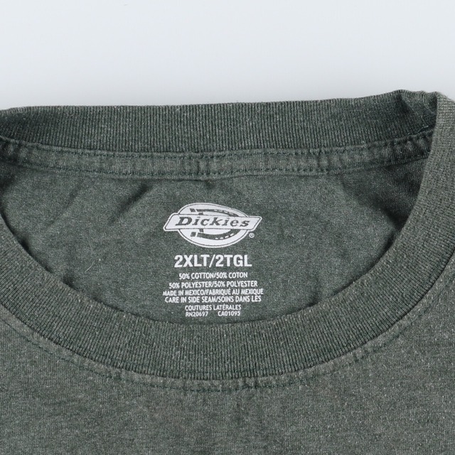 ディッキーズ Dickies 半袖 ワンポイントロゴポケットTシャツ メンズXXL /eaa328285