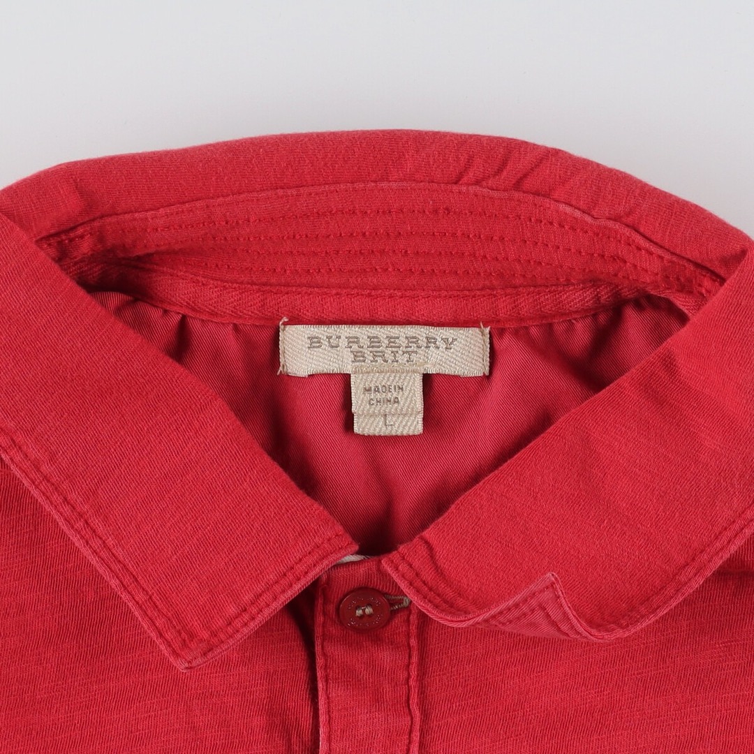 BURBERRY(バーバリー)の古着 バーバリー Burberry's 長袖 ポロシャツ メンズM /eaa332484 メンズのトップス(ポロシャツ)の商品写真